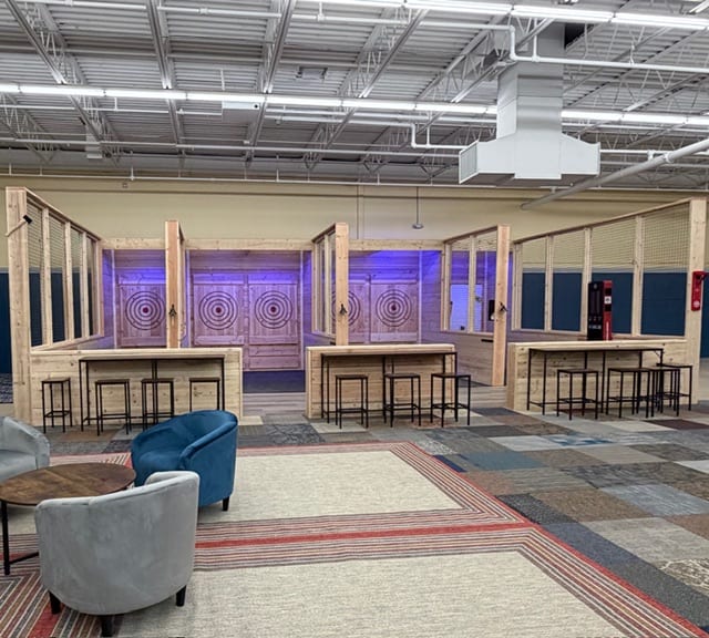 Ax throwing lanes at Hawk's Nest